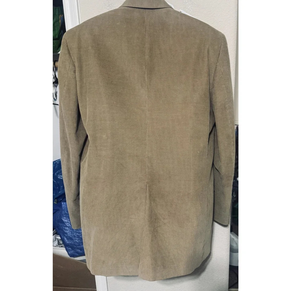 Joseph & Feiss Sport Coat Mens 44XL Tan Corduroy Preppy Blazer Jacket Long